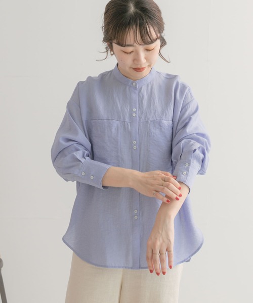 「ITEMS URBANRESEARCH」 長袖ブラウス FREE ブラック レディース_画像3