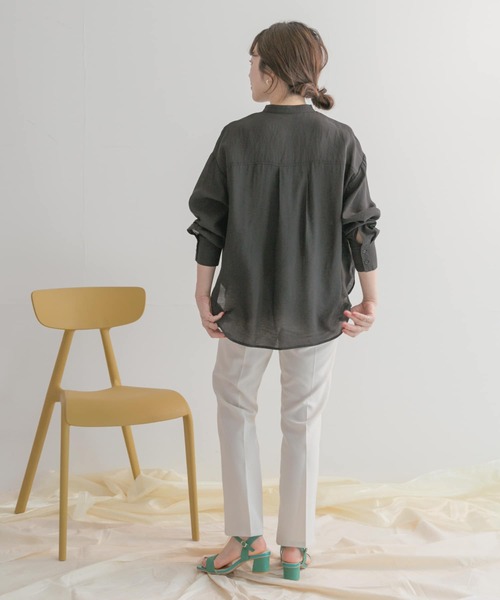 「ITEMS URBANRESEARCH」 長袖ブラウス FREE ブラック レディース_画像7