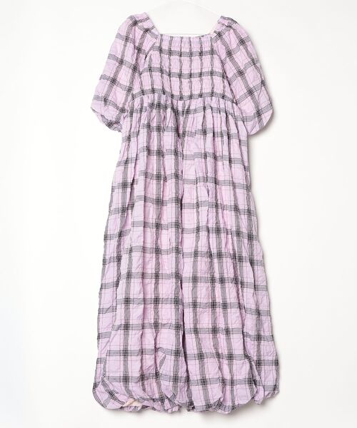 「CAROLINA GLASER」 7分袖ワンピース SMALL ブルー レディース_画像2