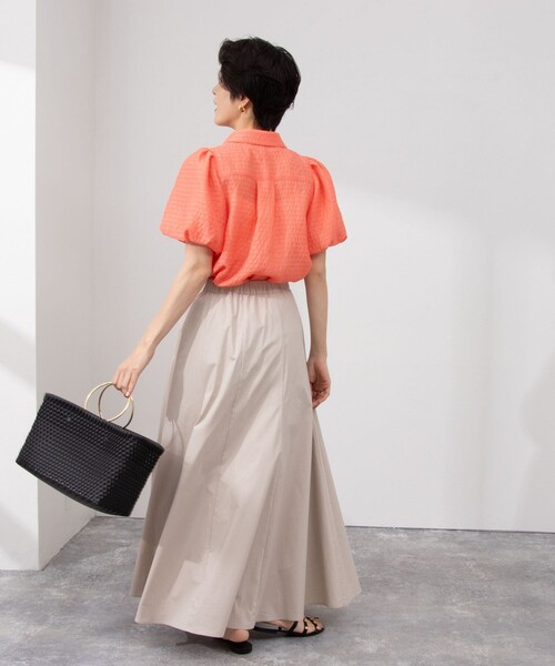 「NOLLEY'S Sophi」 半袖ブラウス 38 オレンジ レディース_画像6