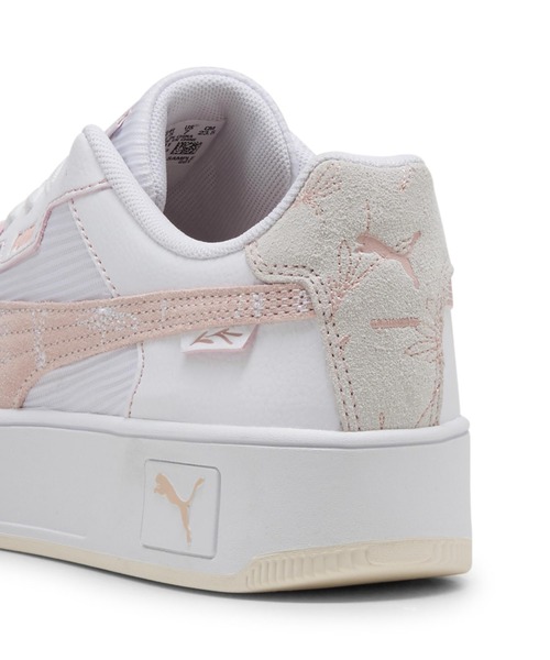 「PUMA」 ローカットスニーカー 25.5cm ホワイト×ピンク レディース_画像7