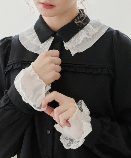 Frill blouse クラシック フリルシャツ SLY FRONT FRILL ブラウス