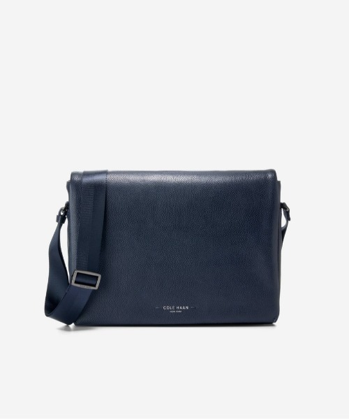 ■ 新品 ■ Cole Haan　本革 メッセンジャーバッグ COLE HAAN メンズメッセンジャーバッグ（バッグ、小物素材：本革