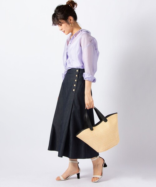 NOLLEY'S（ノーリーズ） シャツ ブラウス 【WEB限定カラーあり】シアー