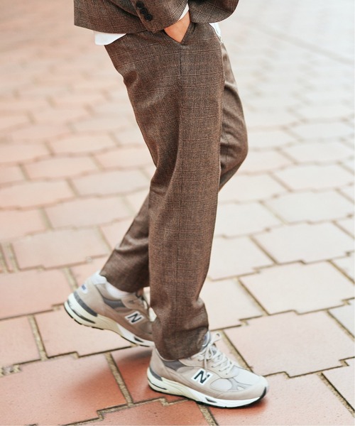 EDIFICE（エディフィス） パンツ スラックス MOVE サキソニー チェック