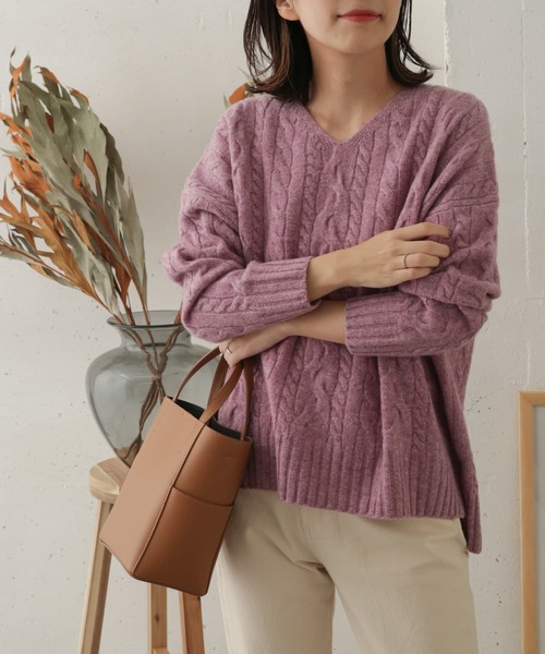 安い通販 ニット - 通販 - PayPayモール ハミルトンウールアラン柄ニット ZOZOTOWN PayPayモール店 低価定番