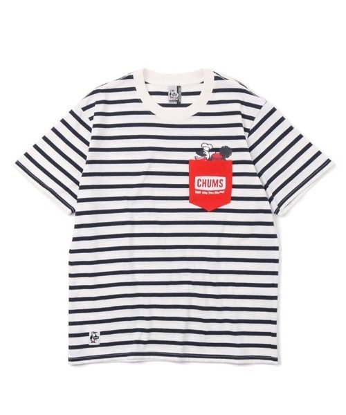 Tシャツ Tシャツ Chums チャムス ルーズシルエット バックプリントtシャツ ボーダー ポケットtシャツ q With Your Chums Zozotown Paypayモール店 通販 Paypayモール