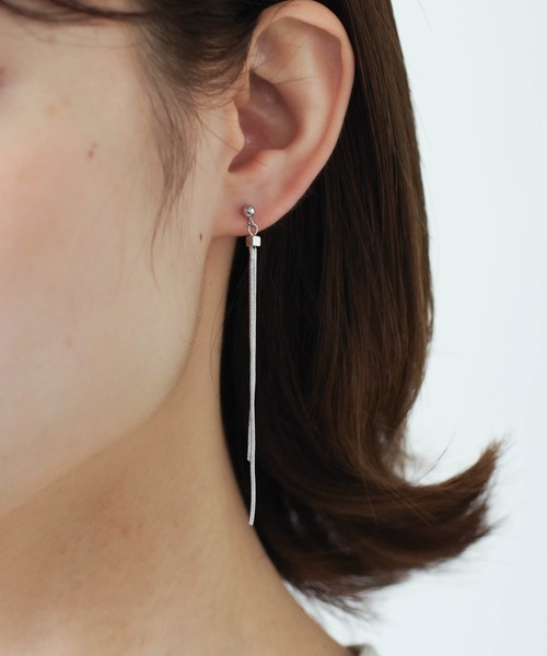 yu-ka ピアス : タッセルロープチェーンピアス レディース : ZOZOTOWN