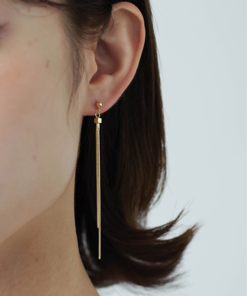 yu-ka ピアス : タッセルロープチェーンピアス レディース : ZOZOTOWN