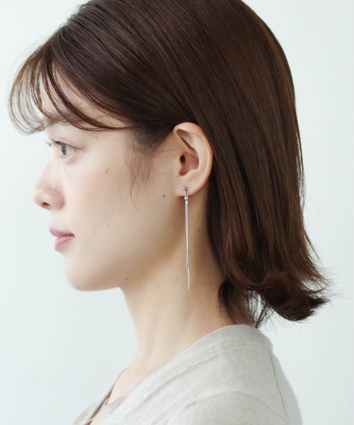 yu-ka ピアス : タッセルロープチェーンピアス レディース : ZOZOTOWN