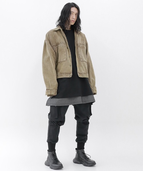 minsobi（ミンソビ） デニムジャケット gジャン ウォッシュデニム