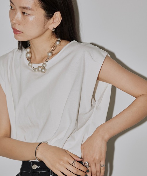 hellam tシャツ ショルダータックTシャツ レディース : ZOZOTOWN