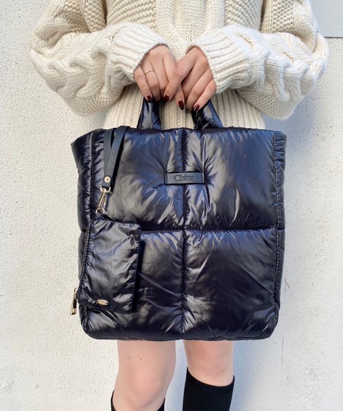 Chico トートバッグ ナイロンキルティングBIGバッグ レディース