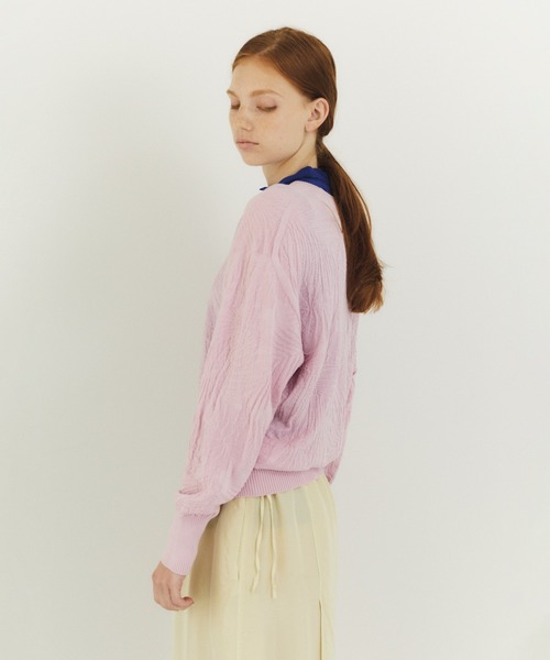 ニット セーター unfil アンフィル / cotton ＆ cashmere links pattern-knit sweater コットンアンド unfil アンフィル / cotton & cashmere links pattern-knit