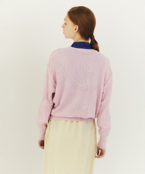 ニット セーター unfil アンフィル / cotton ＆ cashmere links pattern-knit sweater コットンアンド unfil ニット セーター アンフィル / cotton ＆ cashmere links