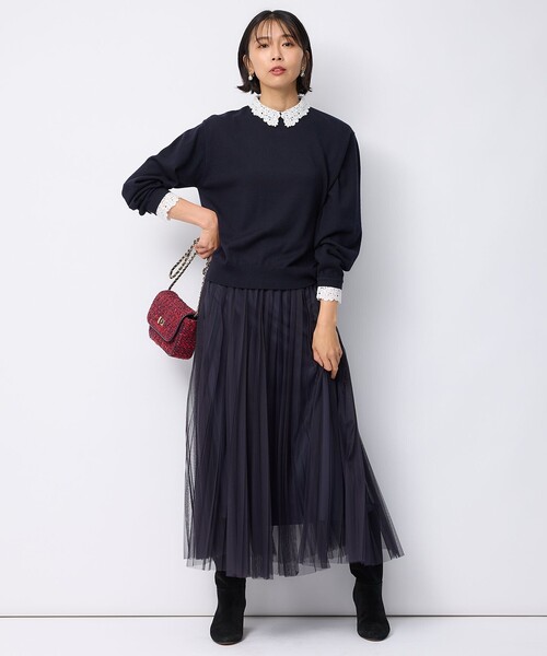 23区 スカート 「洗える」チュール プリーツ : ZOZOTOWN Yahoo