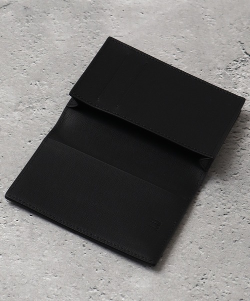 dunhill カードケース 「DUNHILL/ダンヒル」本革 ロゴ刻印メタル