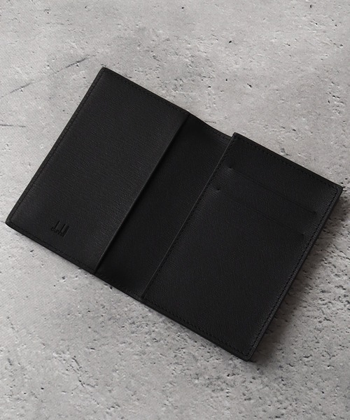 dunhill カードケース 「DUNHILL/ダンヒル」本革 ロゴ刻印メタル