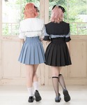 スカート 3連バックルベルトプリーツスカートの詳細画像3
