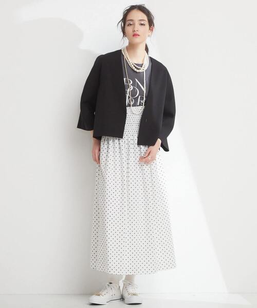 【通販激安】 Tiara ジャケット ノーカラージャケット レディース : ZOZOTOWN ジャケット・アウター
