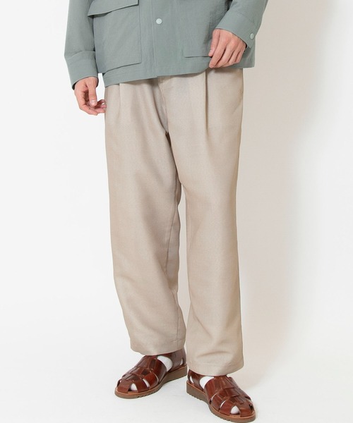 Johnbull パンツ メッシュタックテーパードイージーパンツ