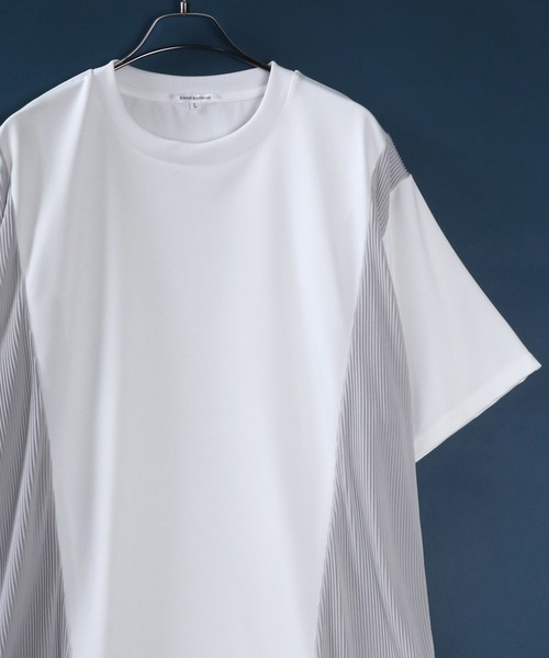 ANPAS tシャツ Different Material MIX Switching Design T