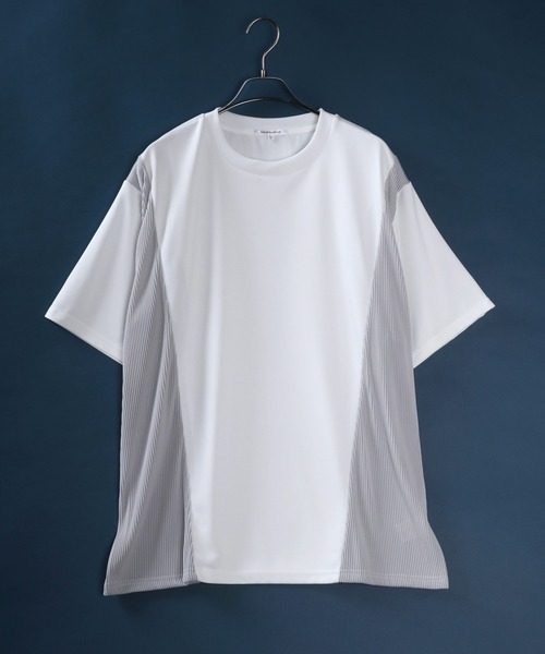 ANPAS tシャツ Different Material MIX Switching Design T