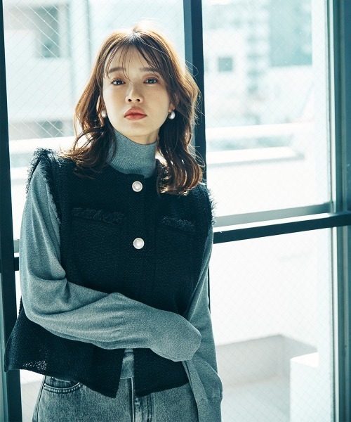 ニット セーター 「sail」ハイネックニット　小さいサイズ「低身長・小柄女性向けサイズ」 レディース sail ニット セーター 「sail」ハイネックニット 小さいサイズ
