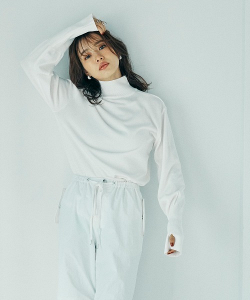 ニット セーター 「sail」ハイネックニット　小さいサイズ「低身長・小柄女性向けサイズ」 レディース sail ニット セーター 「sail」ハイネックニット 小さいサイズ