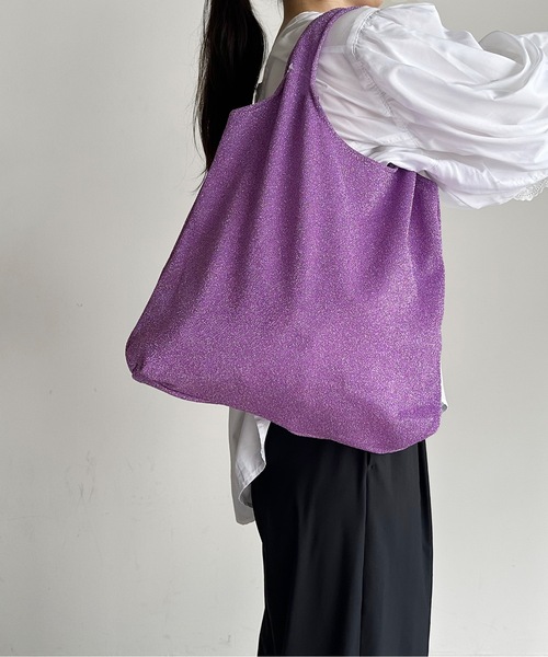 AT CREATION トートバッグ EM:超軽量バッグ 約66g アクモラ ラメトート