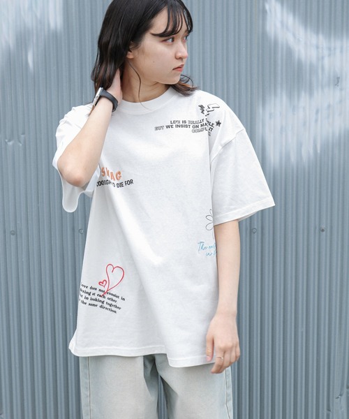 新品タグ付き M'S GRACY 半袖 白色Tシャツ 刺繍 TAAKK - 【25SS】 花柄 刺繍 半袖 Tシャツ / EMBROIDERY T