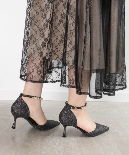 美品2WAY グリッターストラップパンプス RANDA Mサイズ　23.5センチ 美品2WAY グリッターストラップパンプス RANDA Mサイズ 23.5