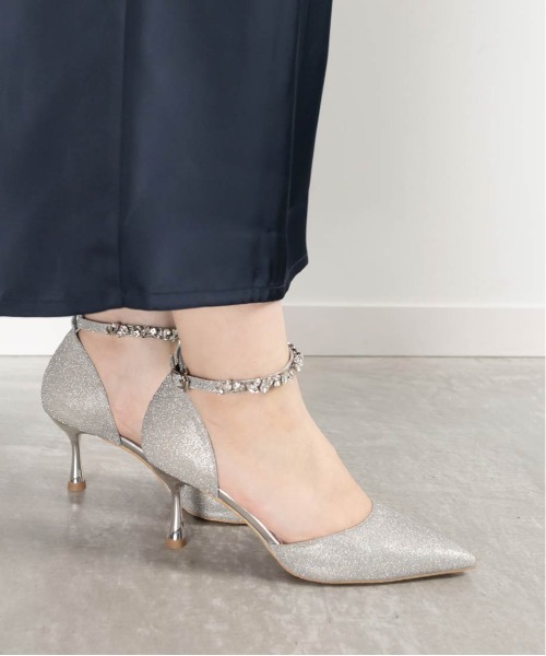 RANDA（ランダ） パンプス 2WAY グリッターストラップパンプス