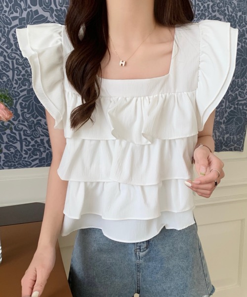 tシャツ チューリップフリルTOPS レディース 10519.jpg