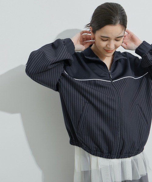 LE CERCLE par rope' ラムライクショートブルゾン LE CERCLE par rope' ブルゾン アウター 「セットアップ対応」ミックス