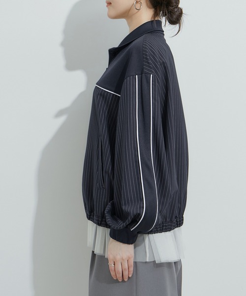 LE CERCLE par rope' ラムライクショートブルゾン LE CERCLE par rope' ブルゾン アウター 「セットアップ対応」ミックス