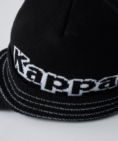 Kappa（カッパ） ニット帽 ニットキャップ ロゴジャガード ツバ付き