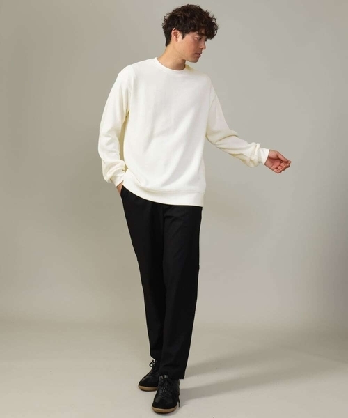 【美品】 HORN GARNENT メンズ 長袖 スウェット トレーナー 48 ATON トレーナー スウェット (エイトン) GARMENT DYED URAKE
