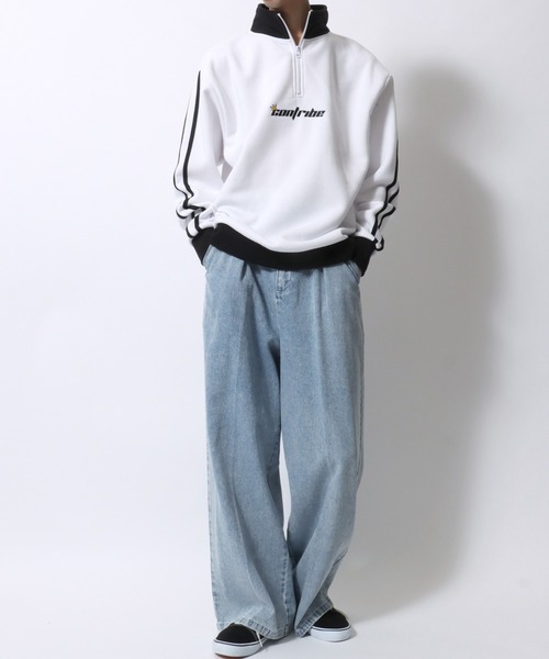 SITRY トレーナー スウェット Ghost Half Zip Sweat shirt