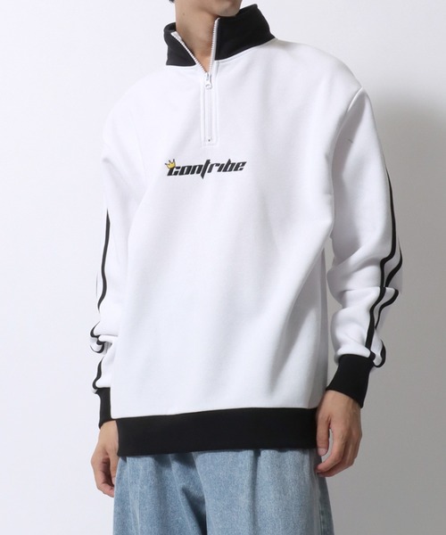 トレーナー スウェット Shirring sweatshirt レディース SITRY トレーナー スウェット Ghost Half Zip Sweat shirt