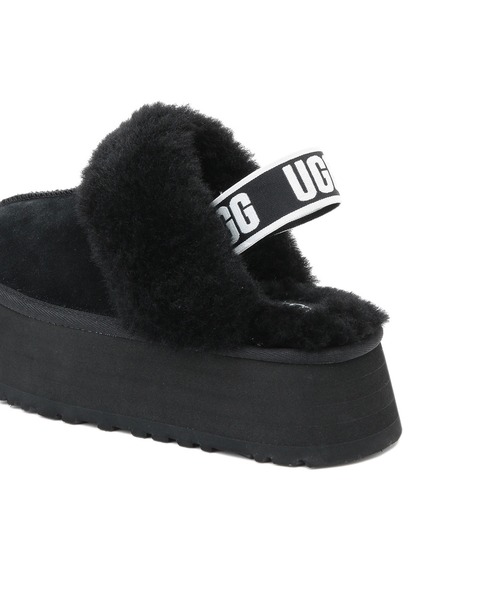 UGGサンダル フラットシューズ UGG Australia 「UGG」 フラットサンダル 6 ブラック レディース