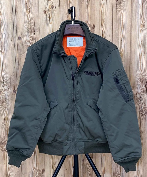 90's AVIREX MA-1 レザー アーチロゴ S 80-90s AVIREX MA-1 Jacket made in USA | 無無