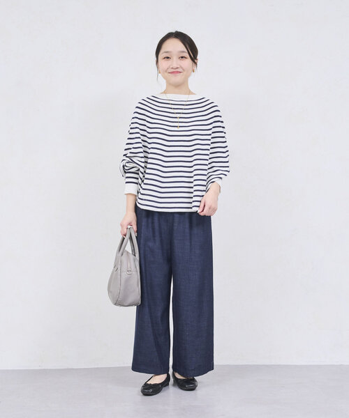 BEARDSLEY ローゲージボーダーニット BEARDSLEY ニット セーター マルボーダーニット レディース