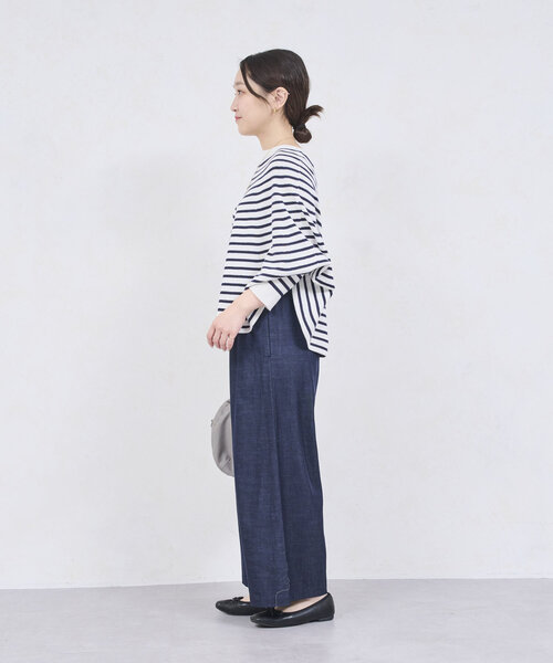 BEARDSLEY ニット セーター マルボーダーニット レディース