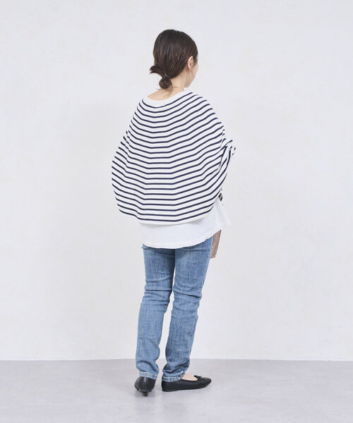 BEARDSLEY ローゲージボーダーニット BEARDSLEY ニット セーター マルボーダーニット レディース