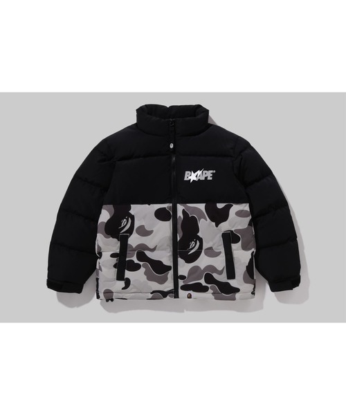 A BATHING APE キッズジャケット カモフラージュ A Bathing Ape 1st Camo Shark WGM Full Zip Hoodie 'Green
