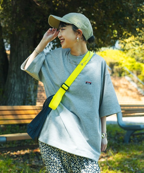 tシャツ 「NANGA/ナンガ」 別注 ワンポイントロゴ刺繍 ルーズフィットドローコードTシャツ レディース メンズ NANGA tシャツ 「NANGA/ナンガ」 別注 ワンポイントロゴ刺繍