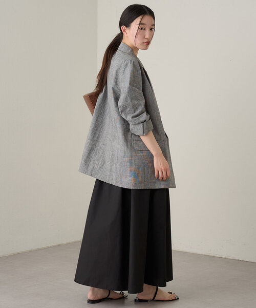 LOUNGEDRESS リネンジレジャケットF sizeベージュ LOUNGEDRESS（ラウンジドレス）の「【WEB限定】リネンジレ