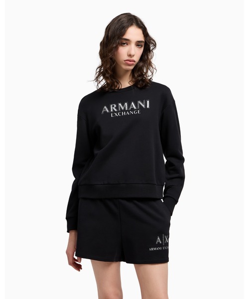トレーナー スウェット 「A|X アルマーニ エクスチェンジ」LIS AXロゴ クルーネックスウェットプルオーバー レディース ARMANI EXCHANGE トレーナー スウェット 「A|X アルマーニ