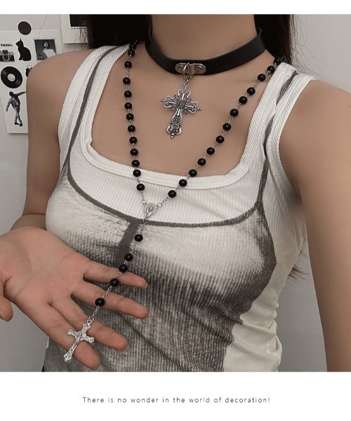 y2k GINZI レザーチョーカー鎖平成グランジpunk 楽天市場】チョーカー ネックレス ペア セット 十字架 クロス